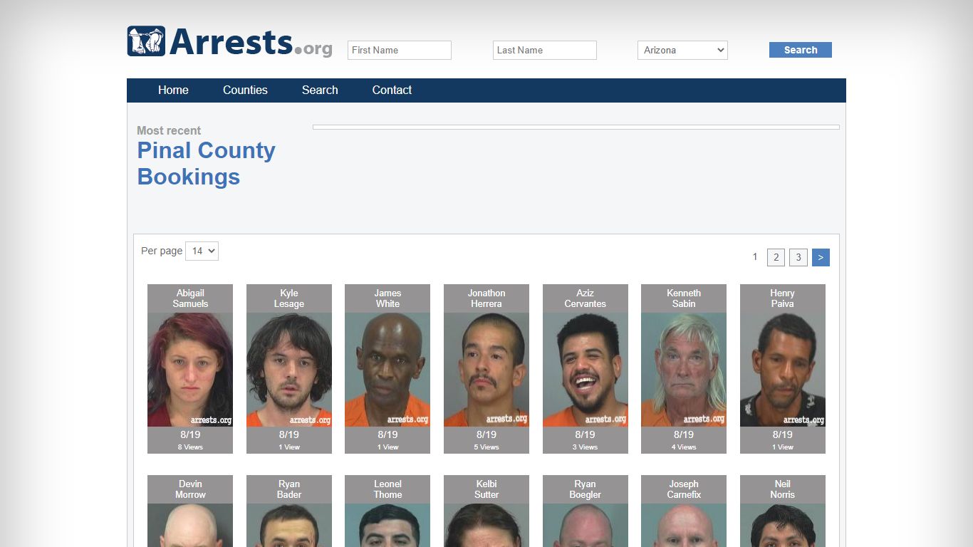 Pinal County Arrests and Inmate Search